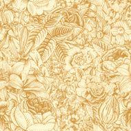 Summer seamless floral pattern Vintage flowers Art N4