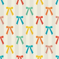 Seamless pattern with bows N5