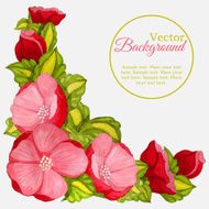 Floral watercolor frame with wreath of peony