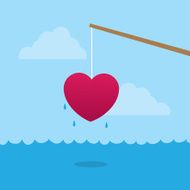 Fishing Pole Heart