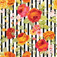 Vintage Floral Background - seamless pattern for design print N6