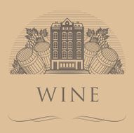 Vintage wine label N8