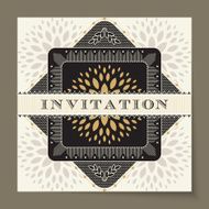 Beautiful vintage invitation cards layouts N77