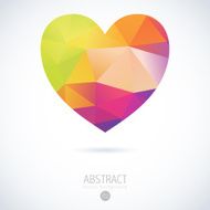 Vector Geometric Mosaic Heart
