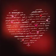 Love Handwriting card N4