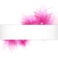 Card with abstract flowers N2