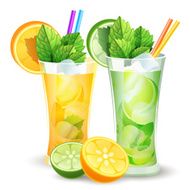 lemon and orange cocktails