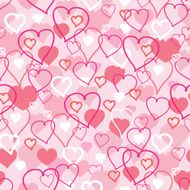 Valentine's Day Hearts Seamless Pattern Background N3