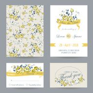 Invitation or Congratulation Card Set - for Wedding Baby Shower N4