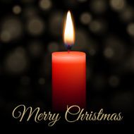 Merry Christmas candle