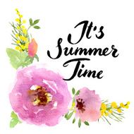 It&#039;s summer time lettering N2