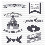 Set of Wedding illustration N2