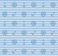 seamless pattern with anchors and steering wheels N2