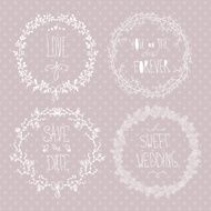 Floral wedding set