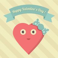 Vector Sweet Happy Valentine&#039;s Day Illustration N2