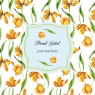 watercolor floral template