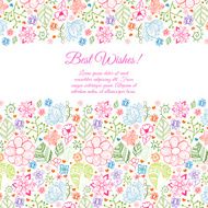Colorful floral background with leaves and flowers N3
