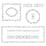 Vector Decorative Frame for Text N2