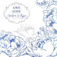 Romantic invitation card with Flowers and cute little Fairy N3