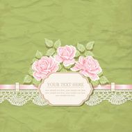 Vintage Background With Roses N7