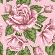 Seamless pattern - roses