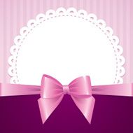 pink background with bow eps-10