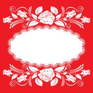background with a ornamentation of roses