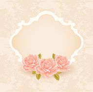 Vintage Background With Roses N8