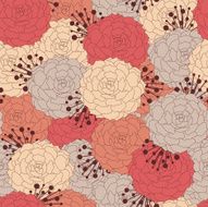 Peony seamless pattern N3