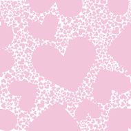 Abstract background pink pattern heart seamless vector texture