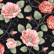 Roses seamless background