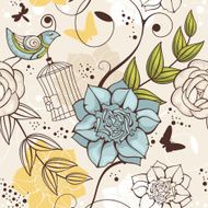 Seamless floral background N329