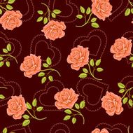 Seamless wallpaper pattern with roses N18