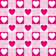 Checkered Heart Pattern