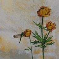 painting floral card N9