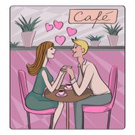 Valentine at the cafe N2