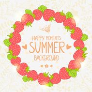 strawberry wreath