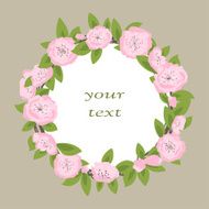 floral frame N218