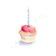 Birthday cupcake N60