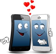 Smartphone Characters EPS 10 (EPS 8 is also available) N2