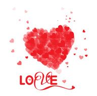 Valentines composition of the hearts N6