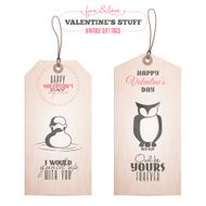 Set of Valentine&#039;s day gift tags N2