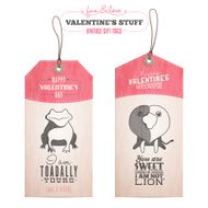 Set of Valentine's day gift tags N3