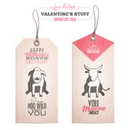 Set of Valentine&#039;s day gift tags N4