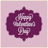 Happy Valentine&#039;s Day Vintage Card