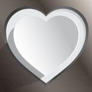 Valentine&#039;s day 3d vector background with cut heart frame N5