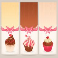banners with cute cakes