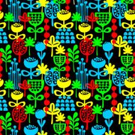 Seamless pattern with plants N4