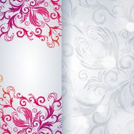 Abstract vector background with floral pattern N7