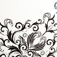 Retro floral background for vintage design N5